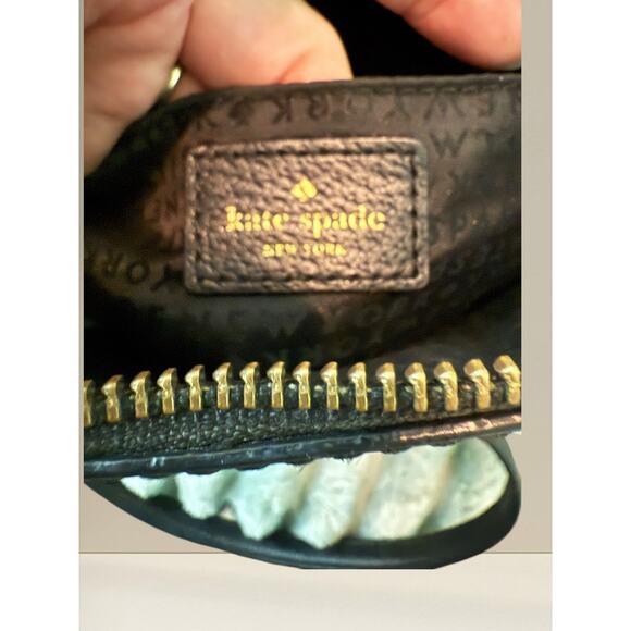 NWOT Kate Spade New York Black Pebbled Leather Satchel Crossbody - Picture 10 of 12